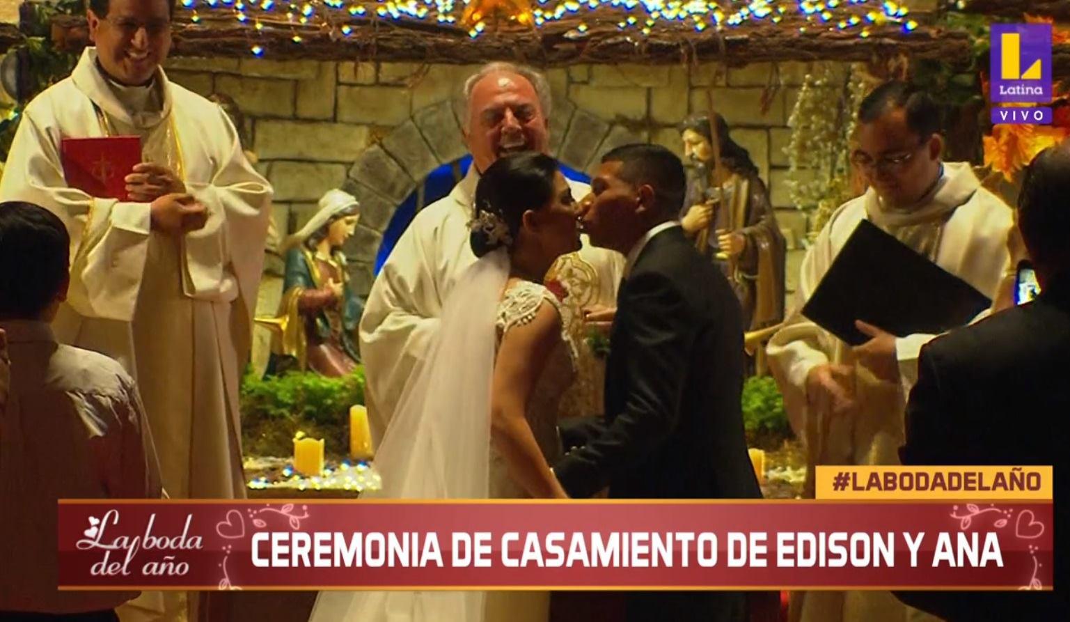 El beso de Ana Siucho y Edison Flores