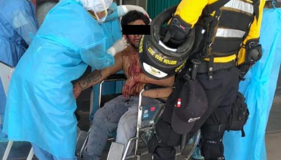 Individuo acuchillado fue trasladado a emergencia del Hospital Regional de Moquegua. (Foto: Difusión)