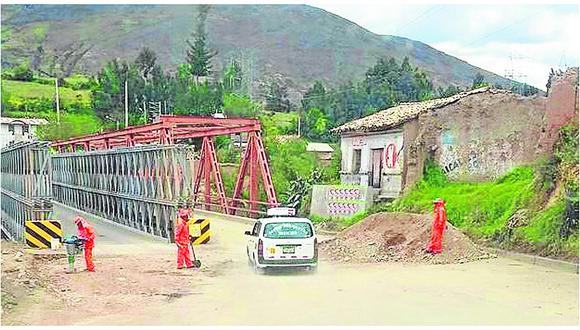 ​Puente modular de Chupuro inaugurado hace unos días está inoperativo por huecos