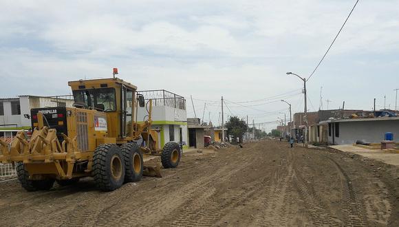 Huanchaco: ​Realizan el mejoramiento de calles que fueron afectadas por quebrada El León
