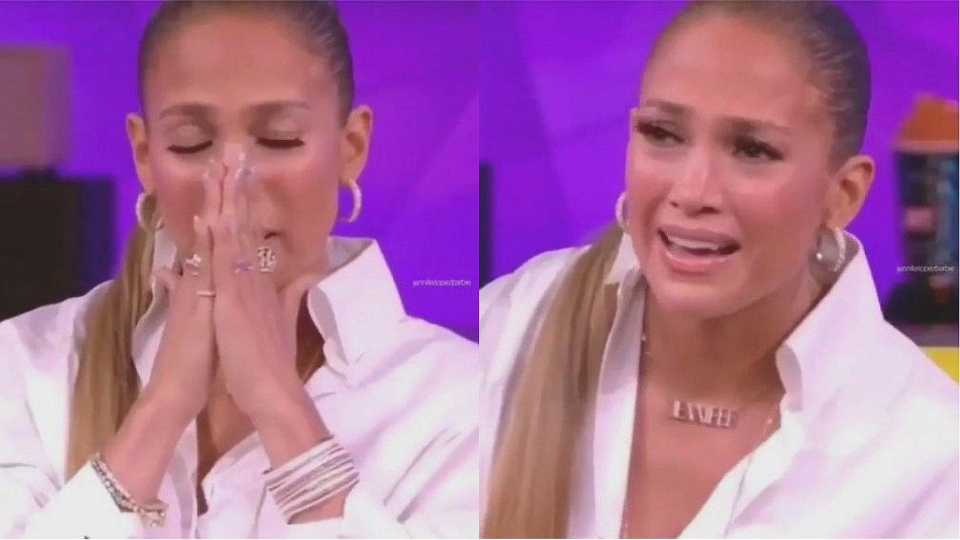 ​Jennifer López se conmovió durante entrevista