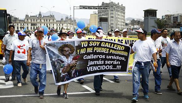 "Galleros" de la región se plegarán a protestas contra ley