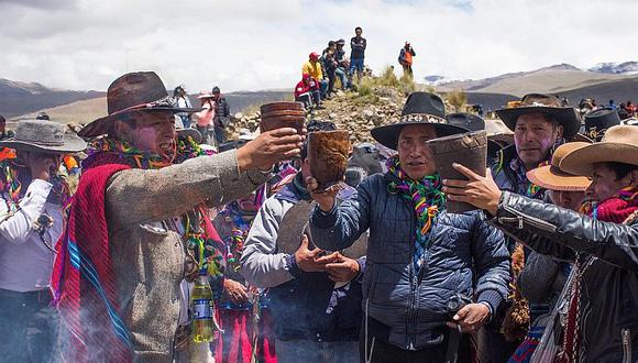 Con rituales ancestrales recibieron el Año Nuevo en el Colca
