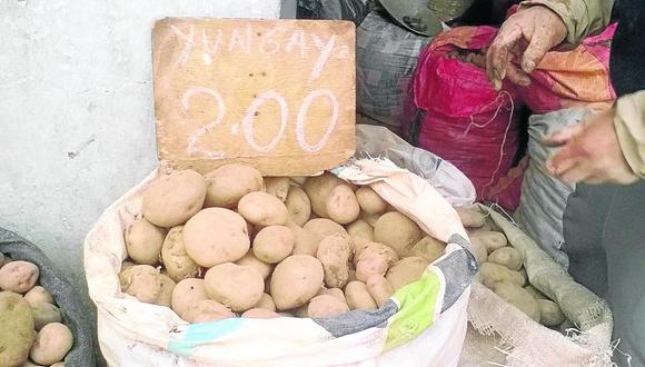 Incremento del precio de papa blanca causa preocupación en las amas de casa
