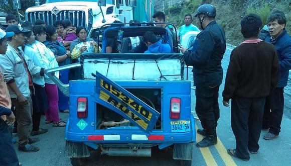 Huánuco: choque de trailer con trimóvil deja cinco escolares heridos 