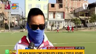 Ladrón se hace pasar por futbolista y se roba los celulares del equipo en Villa El Salvador