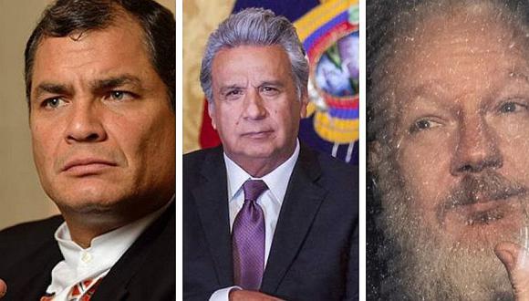 Rafael Correa acusa de "traidor" a Lenin Moreno por entrega de Julian Assange