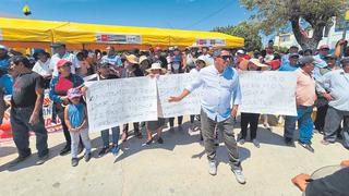 Piura: Pobladores de Las Lomas reclaman a premier por obras inconclusas