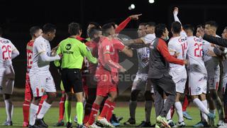 Con un jugador lesionado y conatos de bronca termina partido entre Sport Huancayo y Atlético Grau (FOTOS)