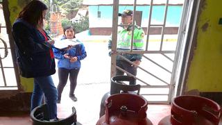 Intervienen locales de venta de gas que carecían de autorización en Huancavelica