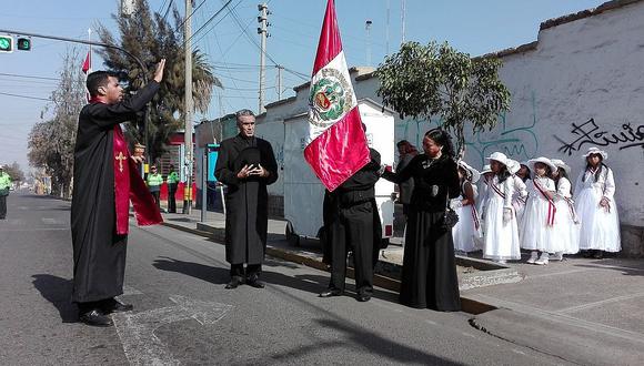 Recrean primera Procesión de la Bandera Nacional del 28 de julio de 1901 en Tacna