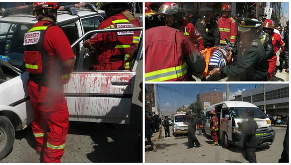 Huancayo: Así rescatan a 13 heridos en accidente que dejó dos muertos  (VIDEO)