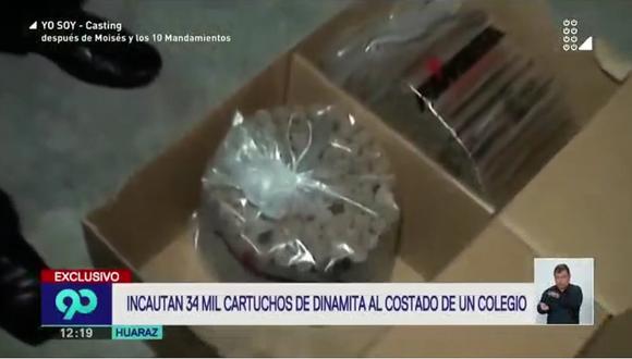 Huaraz: Escondían 34 mil cartuchos de dinamita al costado de un colegio (VIDEO)