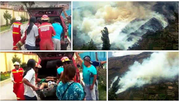 Cusco: Reportan un fallecido y tres heridos en incendio forestal