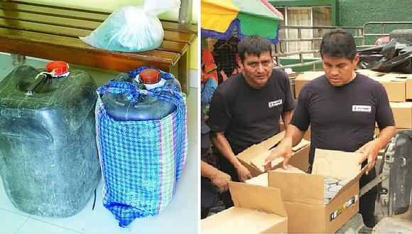 Tumbes: Incautan combustible y atún de contrabando proveniente de Ecuador
