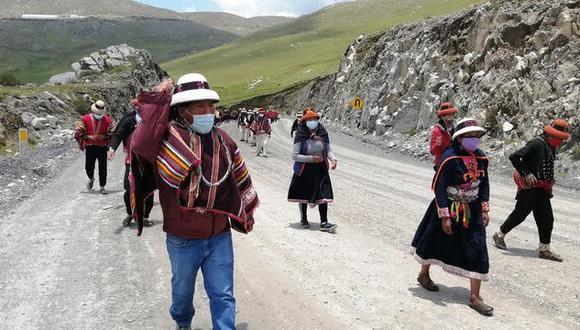 Las comunidades campesinas de la provincia de Chumbivilcas, en la región de Cusco, retomaron su protesta contra la minera MMG Las Bambas. (Foto referncial: GEC)