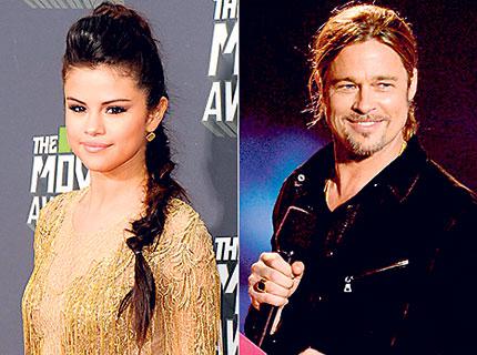 Selena Gómez se escondió antes de conocer a Brad Pitt