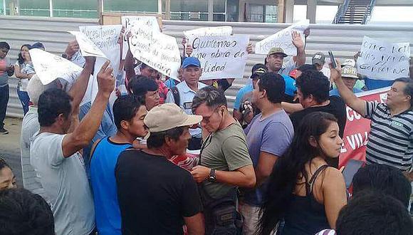 Vecinos bloquearon carretera Panamericana Norte en Zorritos