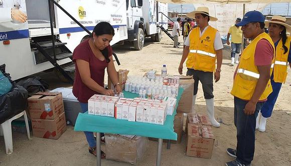 Instalan equipo médico permanente en apoyo a damnificados en Piura