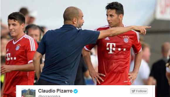 Claudio Pizarro aclara que no discutió con Guardiola
