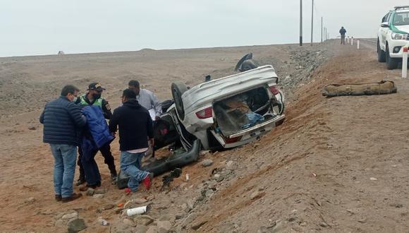 Accidente ocurrió en el kilómetro 110 de la Costanera Sur en la vía que une Tacna con Ilo. (Foto: Difusión)