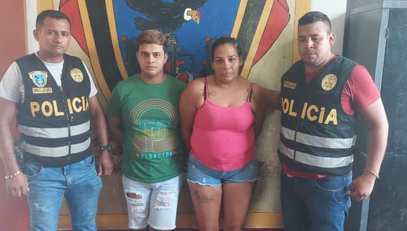 Jessica Lizbeth Aguirre Peñafiel y Jarry Wuilliam Herrera Figueroa habían sido detenidos con Pasta Básica de Cocaína y marihuana.