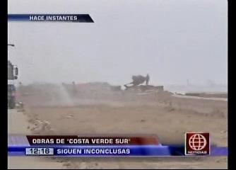 Así lucen las obras inconclusas de la Costa Verde (VIDEO)