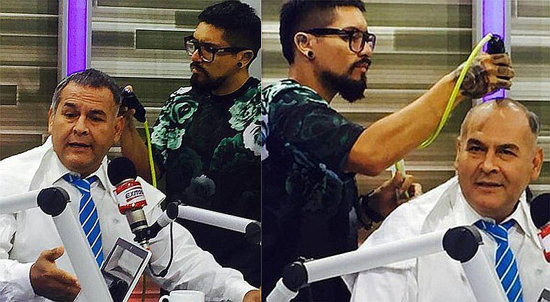 Alan García: Su abogado cumplió apuesta y se rapó la cabeza    