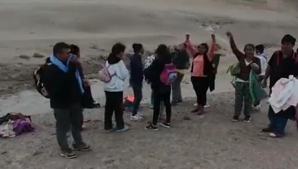 Grupo de personas fue encontrado a la altura del hito 20 de la frontera con Chile, tras la búsqueda policial