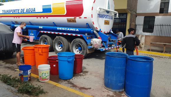 La EPS Grau informó a sus usuarios de Negritos, Lobitos, Talara y El Alto que continuarán con los trabajos de distribución del servicio de agua potable por medio de camiones cisterna.