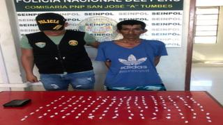 Tumbes: Agentes arrestan a un hombre con droga en el barrio San José