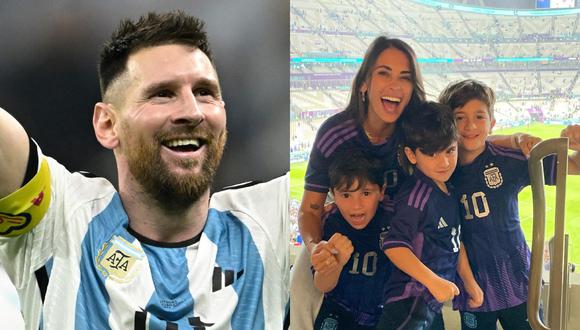 Antonela Roccuzzo expresó su felicidad por la Selección Argentina y Lionel Messi. (Foto: AFP/@antonelaroccuzzo).