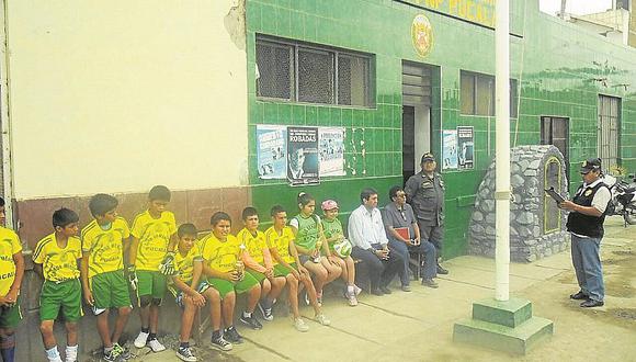 Lambayeque: PNP lleva escuela de deportes a Pucalá