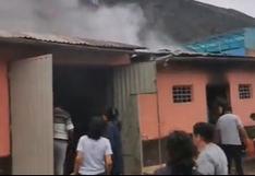 Incendio deja sin enseres a humilde familia en Ambo-Huánuco