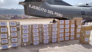 Gobierno Central envió a Cusco dos toneladas en equipos de bioseguridad y medicinas