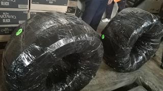 Hallan 55 kilos de marihuana enviada de Lima como encomienda de mangueras