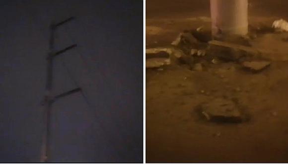 ​Callao: Torre eléctrica explota en Carmen de la Legua y causa alarma (VIDEO)