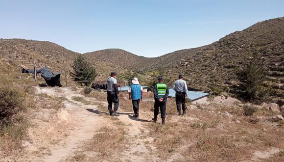 Brigadas de la Policía recorrieron varios puntos ubicados en la ruta hacia el santuario de Chapi. (FOTO: Difusión)