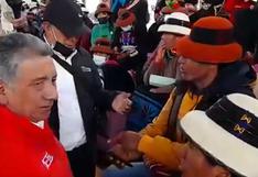 Las Bambas: captan incidente entre pobladores y el ministro de Energía y Minas (VIDEO)