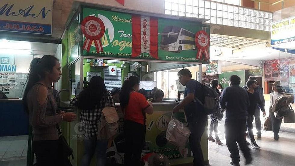 Buses de Arequipa salen con normalidad hacia Moquegua y Tacna