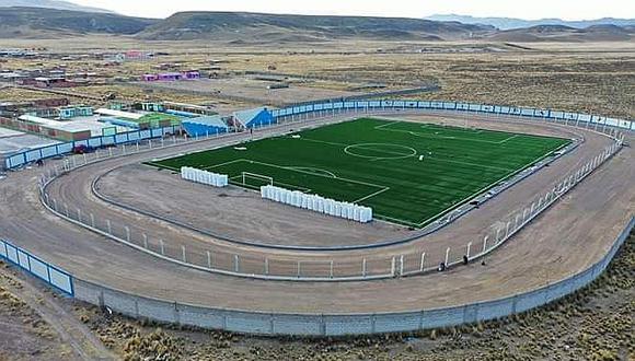 Estadio Municipal de Mazocruz ya cuenta con grass sintético