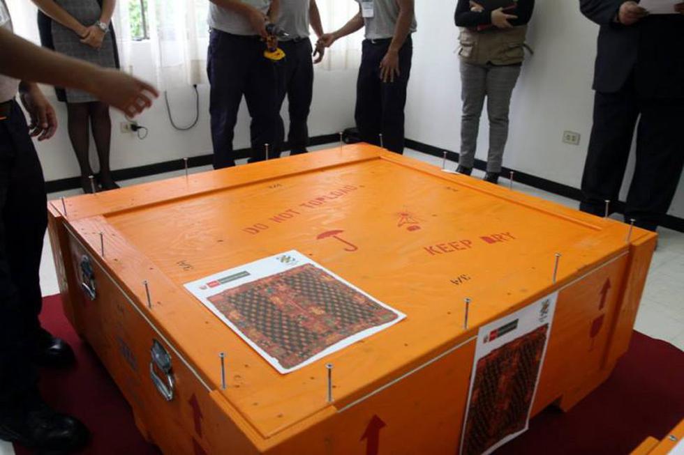 Los textiles Paracas fueron devueltos al Perú por Suecia (FOTOS)