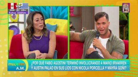 Fabio Agostini apologizes to Melissa Paredes and Andrea San Martín for revealing intimacies on TV