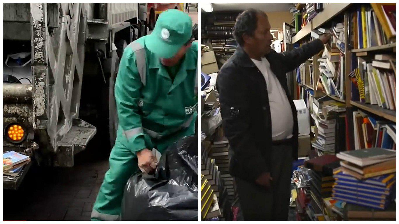 ​Recolector de basura recicla libros y crea una biblioteca pública [VÍDEO]