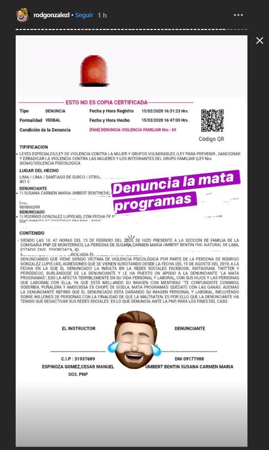 Karen Schwarz, Cathy Saénz y Susana Umbert denuncian a Rodrigo González