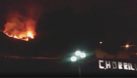 Chorrillos: incendio se registra en Circuito de playas de la Costa Verde (VIDEO) 