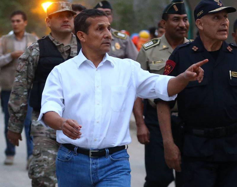Ollanta Humala acusó a los medios de fomentar la inseguridad