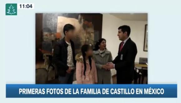 Lilia Paredes y sus hijos llegaron a México la mañana de este miércoles 21 de diciembre. FOTO CAPTURA CANAL N