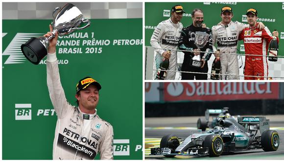 Fórmula 1: Nico Rosberg gana el Gran Premio de Brasil y se asegura el subcampeonato