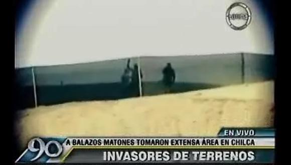 Denuncian invasión de terrenos en Chilca (VIDEO)